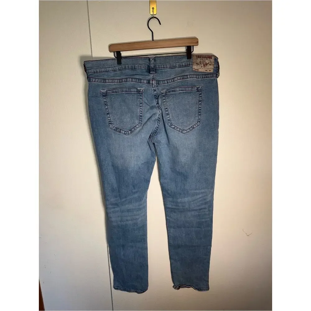 TRUE RELIGION Gene Slim Men’s Straight Leg Classic denim Jeans 44